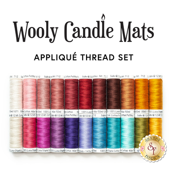 Wooly Candle Mat Club - 22pc Applique Thread Set