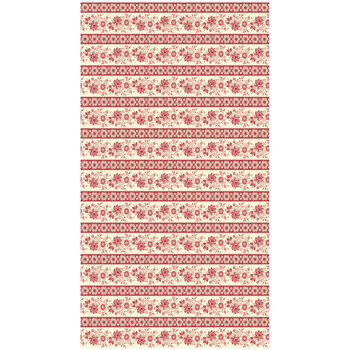 Sweet 16 9578-R Red Floral Stripe by Edyta Sitar for Andover Fabrics