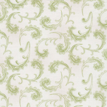 Elizabeth 19896-7 Green by Debbie Beaves for Robert Kaufman Fabrics