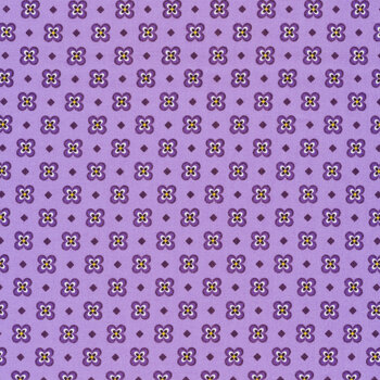 Elizabeth 19897-6 Purple by Debbie Beaves for Robert Kaufman Fabrics REM