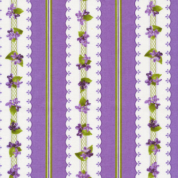 Elizabeth 19898-6 Purple by Debbie Beaves for Robert Kaufman Fabrics