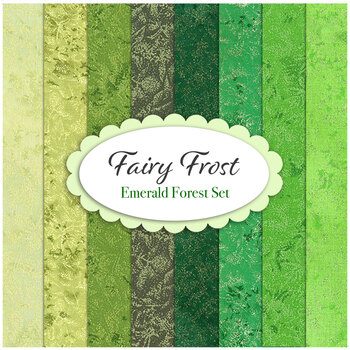Fairy Frost  8 FQ Set - Emerald Forest Set by Michael Miller Fabrics