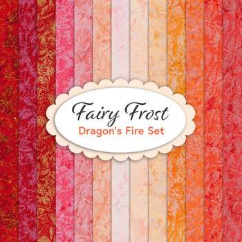 Fairy Frost  13 FQ Set - Dragon's Fire Set by Michael Miller Fabrics