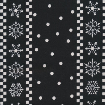 Gnome for Christmas - Flannel F10613-BLACK by Riley Blake Designs