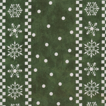 Gnome for Christmas - Flannel F10613-GREEN by Riley Blake Designs