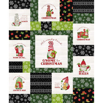 Gnome for Christmas Flannel Fabric - Riley Blake | Shabby Fabrics