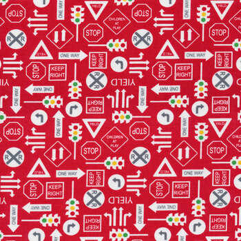 On The Go 20725-16 Red Light by Stacy Iest Hsu for Moda Fabrics