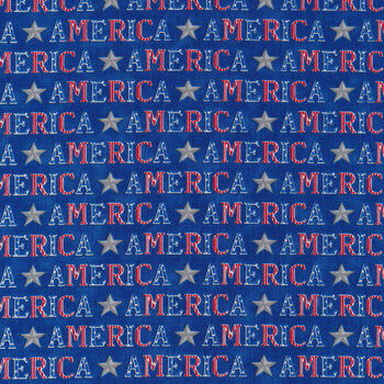 America the Beautiful 19983-14 Blue Lake by Deb Strain for Moda Fabrics
