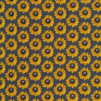 Show Me The Honey 1340-95 Gray Sunflowers by Janice Gaynor by Blank Quilting Corporation