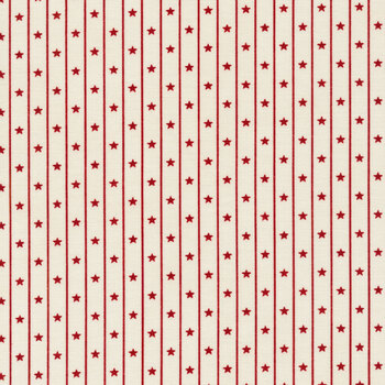 American Gathering 49126-11 Cream Red by Primitive Gatherings for Moda Fabrics