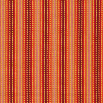Belle Epoque 9877-O Red Orange Stripes by Maywood Studio REM