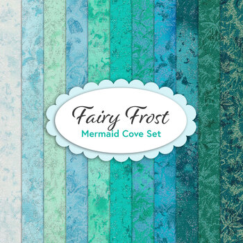 Fairy Frost  11 FQ Set - Mermaid Cove Set by Michael Miller Fabrics