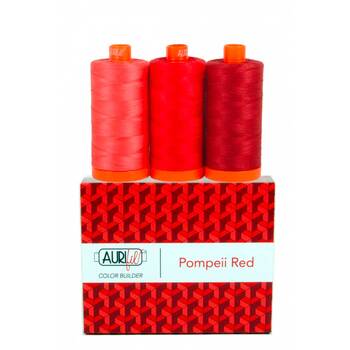 Aurifil Color Builder 3pc Set - Pompeii Red