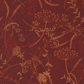 Blessings of Home 2682-88 Red Dandelion by Janet Rae Nesbitt for Henry Glass Fabrics
