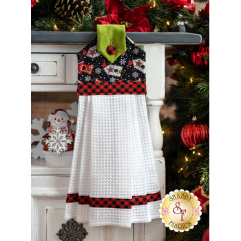 Hanging Towel Kit - Snow Place Like Home - Black