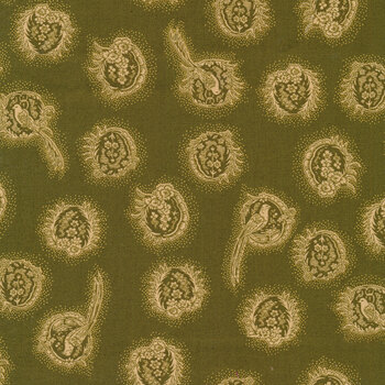 Farmhouse Christmas 9671-66 Green Cameo by Kim Diehl for Henry Glass Fabrics