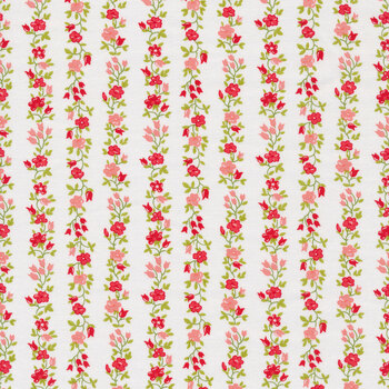 Sunday Stroll 55224-11 White Red by Bonnie & Camille for Moda Fabrics