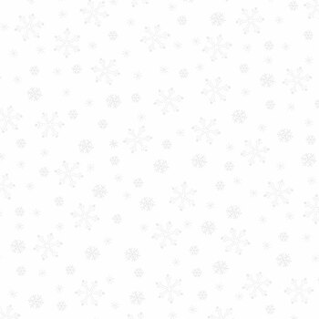 Century Whites 9671-WW Snowflakes by Andover Fabrics REM #3