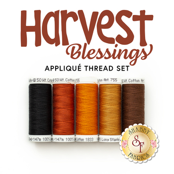 Harvest Blessings Wall Hanging Kit - 5pc Applique Thread Set