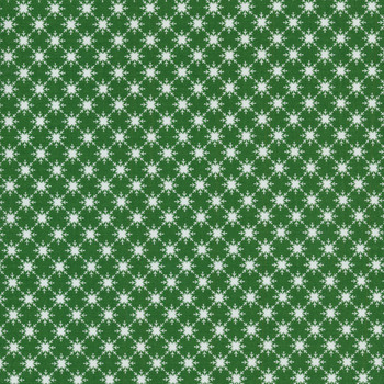 Christmas Adventure C10735-GREEN Quilty Snowflakes Green by Riley Blake Designs