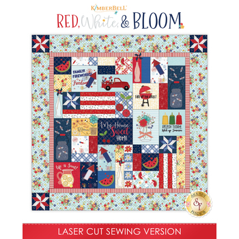 Red, White, & Bloom Quilt Kit - Sewing Version