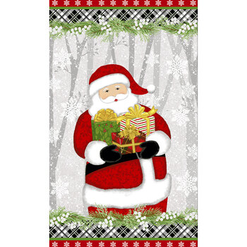 Snow Merry 5698P-98 Multi Santa Panel by Studio E Fabrics