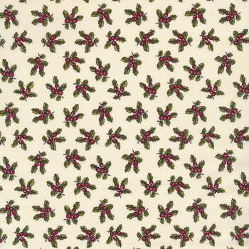 Christmas at Buttermilk Acres C10903-CREAM Holly Cream by Riley Blake Designs