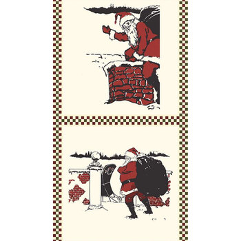 Christmas at Buttermilk Acres P10914-PANEL Pillow Panel Santa by Riley Blake Designs
