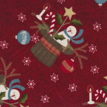 Snowdays Flannel 9933-R Santa Hat by Maywood Studio