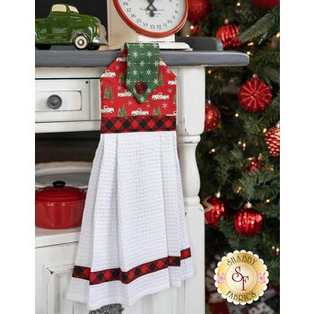 Hanging Towel Kit - Homegrown Holidays - Red With Trucks