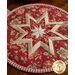 Detail shot of the red La Rose Rouge folded star hot pad