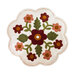 The In Full Bloom - Wool Mat flat on a white background