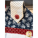 A close up of the fabric covered button used in the American Gathering Hanging Towel