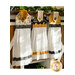 The coordinating Yellow, Black, and White Hanging Towels made with Bee Grateful fabrics