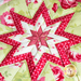 A close up of the center design on the Sophie Folded Star Hot Pad