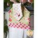 The adorable fabric covered button and handle on the Sophie Hanging Towels