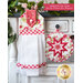 The coordinating Hanging Towel and Folded Star Hot Pad made with Sophie fabrics