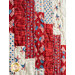 The patriotic red and white fabrics in the Standing Strong Quilt - America the Beautiful