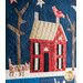 A block of the quilt featuring a cute cat and house | Shabby Fabrics