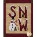 Block 11 of the Winter Wonderland Laser Cut Quilt with the word 