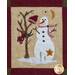 Block 3 of the Winter Wonderland Laser Cut quilt featuring a snowman and his winter accessories