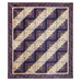 The Log Cabin Throw Quilt - Violet Hill displayed on a white background