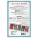 The back of the Snowed In Sampler pattern showing fabric requirements.