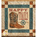 The Happy Trails Block in the Home On The Range Panel Quilt