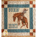 The Buckin' Bronco block in the Home On The Range Panel Quilt