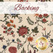 The coordinated backing for the Autumnville Quilt Kit - Prairie Dreams