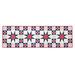 The Land of Liberty Strippy Stars Table Runner on a white background