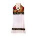 White hanging towel with rich earth toned pomegranate pattern.