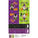 Purple and lime green tote bag panel with pumpkins words and gnomes