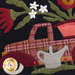 Wool appliqué truck with florals.